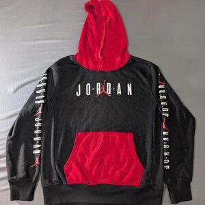 Nike Air Jordan Sweater Mens S Black/Red/White Hoodie